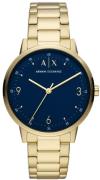 Armani Exchange Herreklokke AX2749 Cayde Blå/Gulltonet stål Ø42 mm