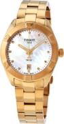 Tissot Dameklokke T101.910.33.116.01 Pr 100 Hvit/Gulltonet stål Ø36