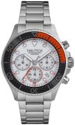 Nautica Herreklokke NAPWPC005 Hvit/Stål Ø44 mm