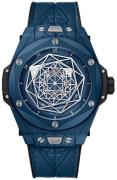 Hublot Herreklokke 415.EX.7179.VR.MXM19 Big Bang 45Mm Blå/Gummi Ø45