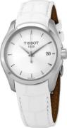 Tissot Dameklokke T035.210.16.031.00 Couturier Sølvfarget/Lær Ø32