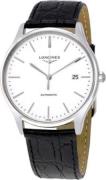 Longines Herreklokke L4.960.4.12.2 Lyre Hvit/Lær Ø38.5 mm