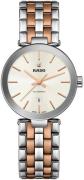 Rado Dameklokke R48899103 Florence Hvit/Rose-gulltonet stål Ø28 mm