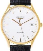 Longines Herreklokke L4.860.2.12.2 Lyre Hvit/Lær Ø35 mm