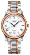 Longines Herreklokke L2.628.5.19.7 Master Hvit/Rose-gulltonet stål