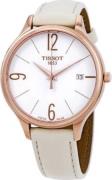 Tissot Dameklokke T103.210.36.017.00 T-Lady Hvit/Lær Ø38 mm