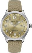 Nautica Herreklokke NAI10500G Ncc Beige/Lær Ø45 mm