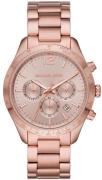 Michael Kors Dameklokke MK6796 Layton Rosegullfarget/Rose-gulltonet