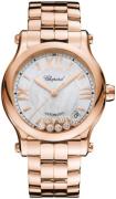 Chopard Dameklokke 274808-5009 Happy Sport Sølvfarget/18 karat rosé