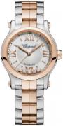 Chopard Dameklokke 278573-6014 Happy Sport Sølvfarget/18 karat rosé