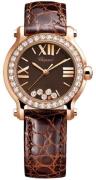 Chopard Dameklokke 274189-5006 Happy Sport Brun/Lær Ø30 mm