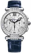 Chopard Dameklokke 384211-1001 Imperiale Sølvfarget/Lær Ø40 mm