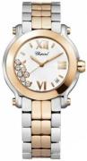 Chopard Dameklokke 278488-9002 Happy Sport Hvit/Stål Ø36 mm