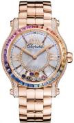 Chopard Dameklokke 274891-5008 Happy Sport 18 karat rosé gull Ø36 mm