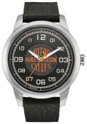 Bulova Herreklokke 76A155 Harley-Davidson Sort/Lær