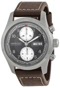 Hamilton Herreklokke H71566583 Khaki Field Sort/Lær Ø42 mm