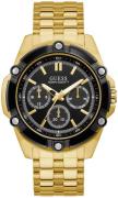 Guess Herreklokke GW0210G1 Multifunction Sort/Gulltonet stål Ø47 mm