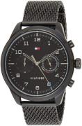 Tommy Hilfiger Herreklokke 1791787 Sort/Stål Ø44 mm