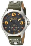 Invicta Herreklokke 22529 Aviator Sort/Lær Ø44 mm