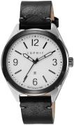 Esprit Herreklokke ES108371001 Hvit/Lær Ø44 mm