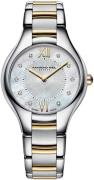 Raymond Weil Dameklokke 5132-ST-00985 Raymond Noemia Hvit/Stål Ø32