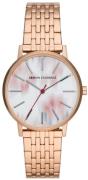 Armani Exchange Dameklokke AX5589 Lola Flerfarget/Rose-gulltonet