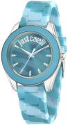 Just Cavalli Dameklokke R7251602502 Just Dream Blå/Gummi Ø38 mm