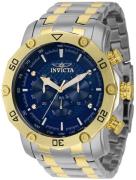 Invicta Herreklokke 38447 Pro Diver Blå/Gulltonet stål Ø50 mm