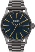 Nixon Herreklokke A3562983-00 The Sentry Sort/Stål Ø42 mm