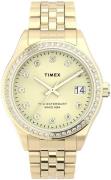 Timex Dameklokke TW2U53800 Champagnefarget/Gulltonet stål Ø34 mm