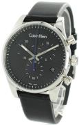 Calvin Klein Herreklokke K8S271C1 Sort/Lær Ø42 mm