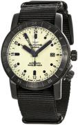 Glycine Herreklokke GL0069 Airman Gul/Tekstil Ø42 mm