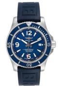 Breitling Herreklokke A17367D81C1S1 Superocean 44 Blå/Gummi Ø44 mm