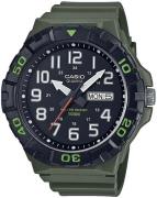 Casio Herreklokke MRW-210H-3AVEF Collection Sort/Resinplast Ø52.6 mm