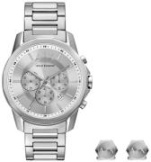 Armani Exchange Herreklokke AX7141SET Banks Sølvfarget/Stål Ø44 mm