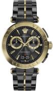 Versace Herreklokke VE1D01620 Aion Sort/Stål Ø45 mm