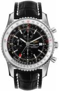 Breitling Herreklokke A24322121B1P1 Navitimer World Sort/Lær Ø46 mm