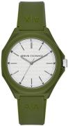 Armani Exchange Herreklokke AX4601 Andrea Hvit/Gummi Ø40 mm