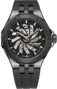 Edox Herreklokke 85304-357GN-NRN1 Delfin Sort/Gummi Ø43 mm