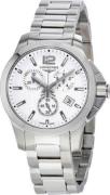 Longines Dameklokke L3.379.4.16.6 Conquest Ladies Hvit/Stål Ø36 mm