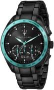 Maserati Herreklokke R8873644002 Traguardo Sort/Stål Ø45 mm