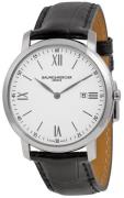 Baume & Mercier Herreklokke MOA10097 CLASSIMA Sølvfarget/Lær