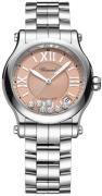 Chopard Dameklokke 278559-3025 Happy Sport Rosa/Stål Ø36 mm