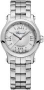 Chopard Dameklokke 278573-3012 Happy Sport Sølvfarget/Stål Ø30 mm