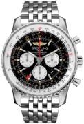 Breitling Herreklokke AB0441211B1A1 Navitimer Gmt Sort/Stål Ø48 mm