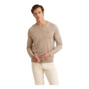 Khaki Morris Stockholm Merino Oneck Gensere