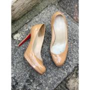 Pre-owned Brunt skinn Christian Louboutin hæler