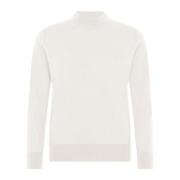 Bomull Turtleneck Bluse Lange Ermer