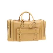 Pre-owned Beige lerret Louis Vuitton reiseveske