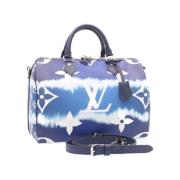 Pre-owned Blått lerret Louis Vuitton veske